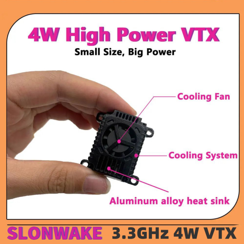 Fpv Drone Antenna - SLONWAKE FPV 3.3G 16CH 4000mW Hochleistungs-Video-VTX-Sender