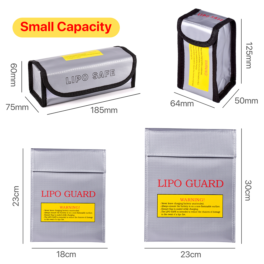 Fpv Drone Bag - Lipo Guard Batterie-Safe-Tasche, feuerfest, für RC-Car-Drohnenbatterien,