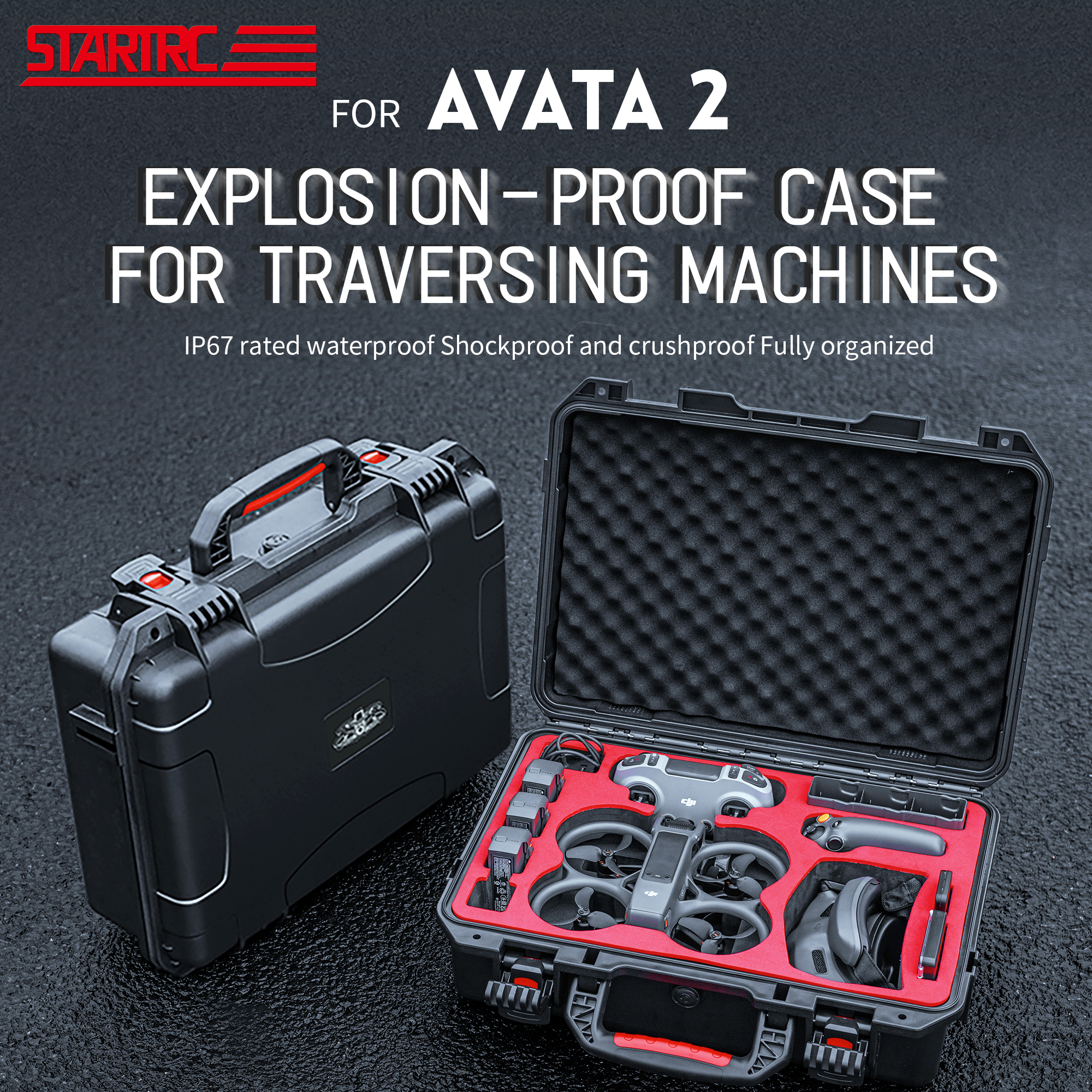 Fpv Drone Goggles - Avata 2 Koffer, Wasserdichter Hartschalenkoffer für
