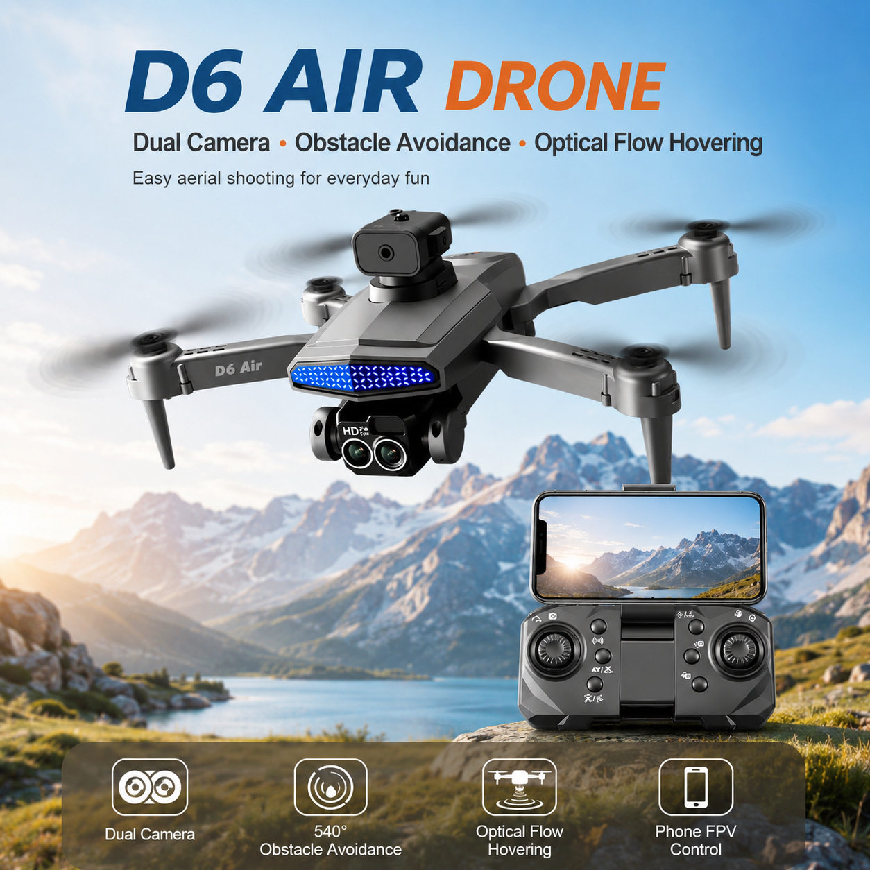 Fpv Drone Bag - ZNLYRION D6 Air Faltbare RC-Drohne mit