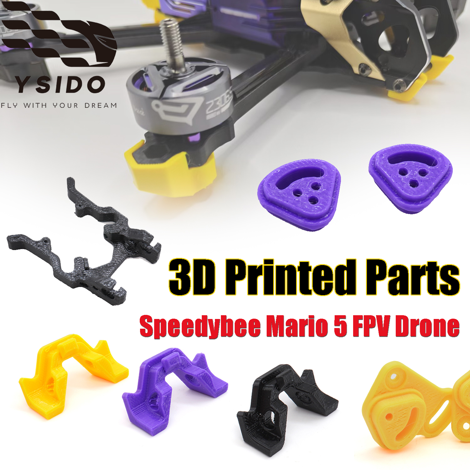 Fpv Drone Tool Kit - TPU-Halterung O3/O4PRO Objektivdichtung Gopro-Sitzfußmatte 3D-Gedruckte Teile
