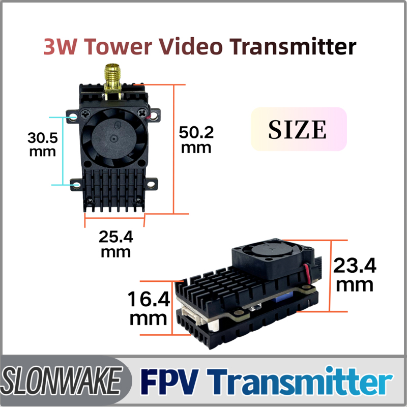 Fpv Drone Vtx - SLONWAKE 5,8G 3000mW Simulation VTX FPV