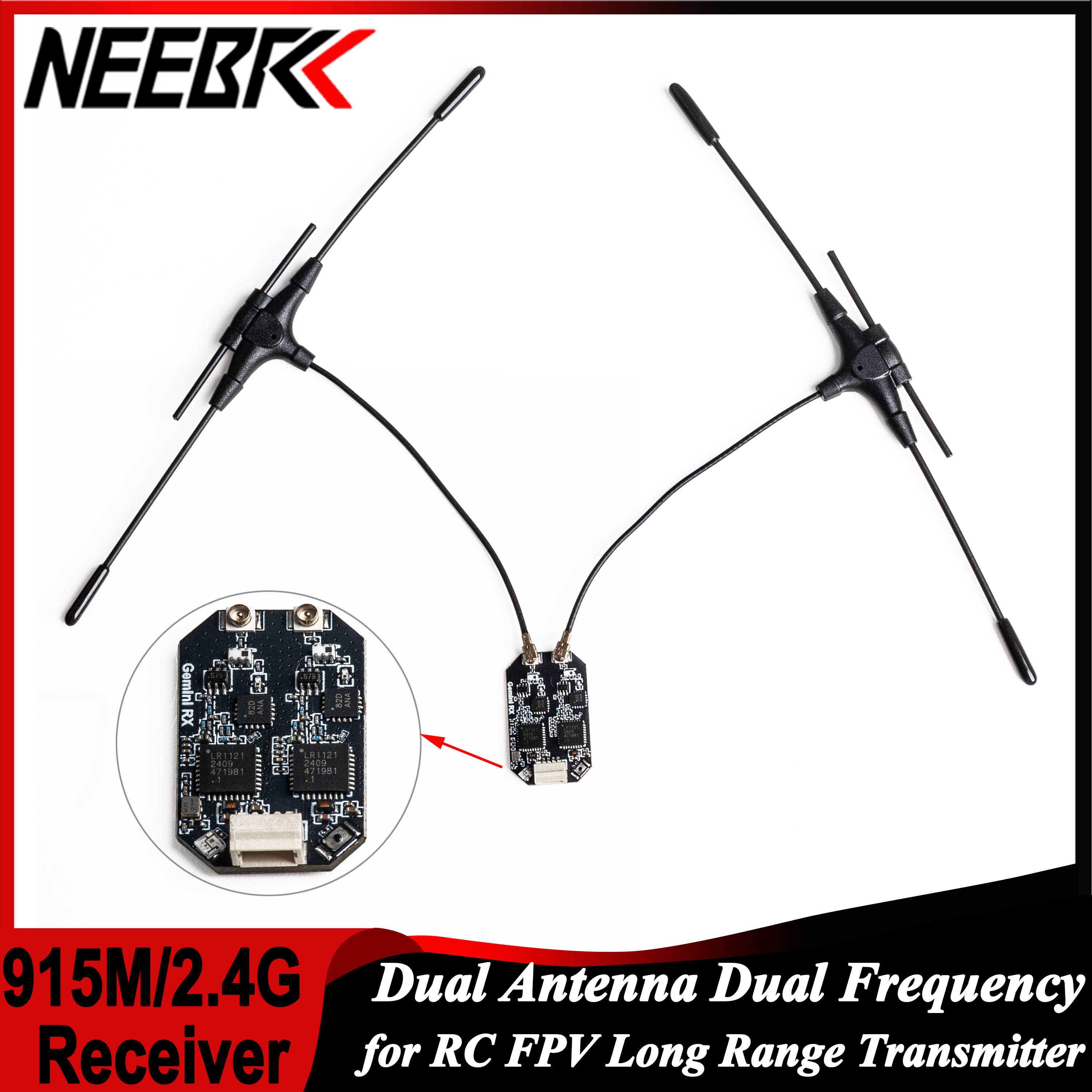 Fpv Drone Antenna - ELRS 915 MHz/2,4 GHz Gemini Dual