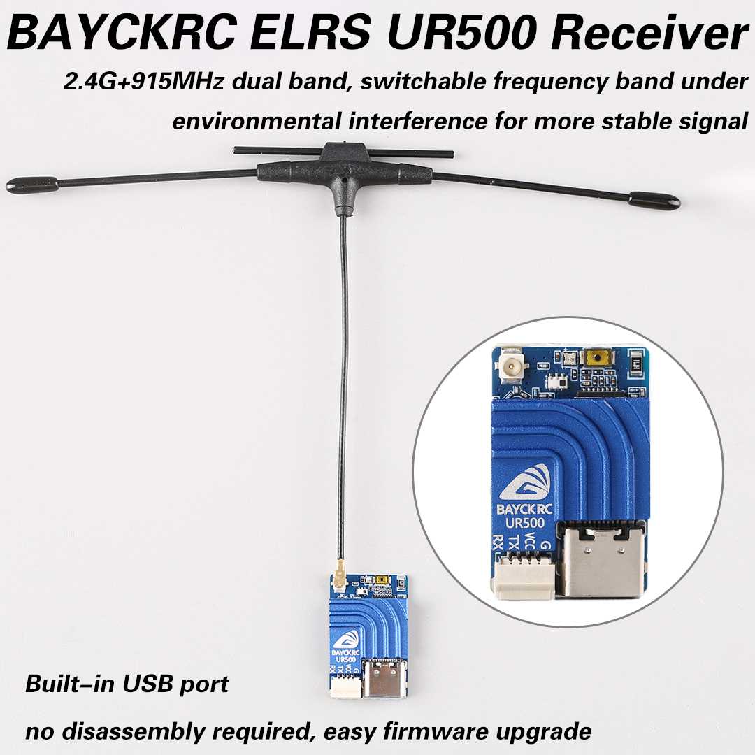 Fpv Drone Frame - BAYCKRC UR500 ELRS RX 500mW Dual-Band