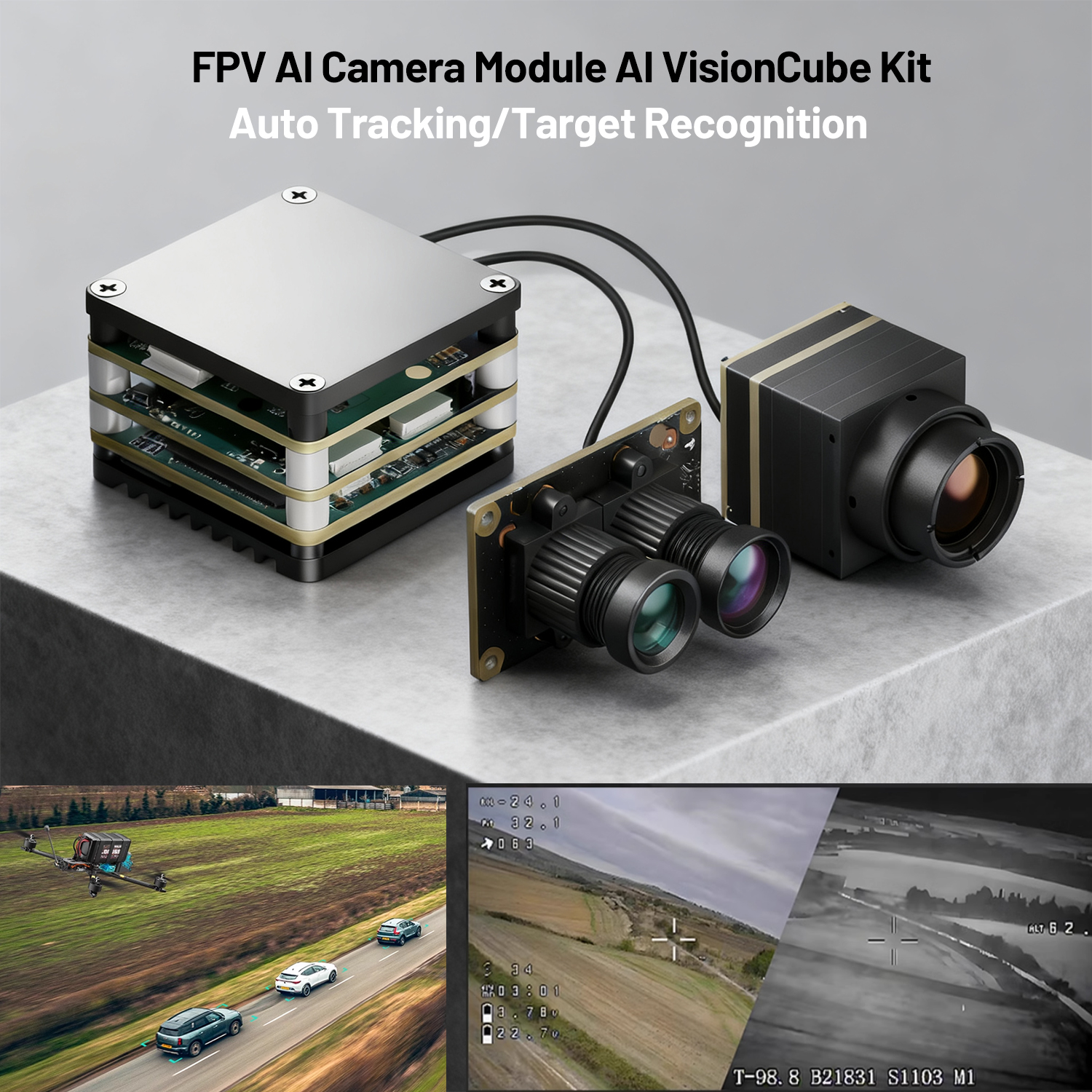 Fpv Drone Kit - FPV AI-Kameramodul AI VisionCube Kit /