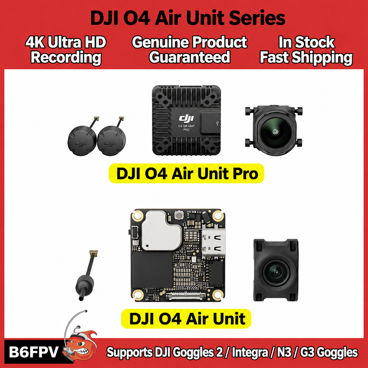 Fpv Drone Receiver - DJI O4 Air Unit Serie Flaggschiff-FPV-System: