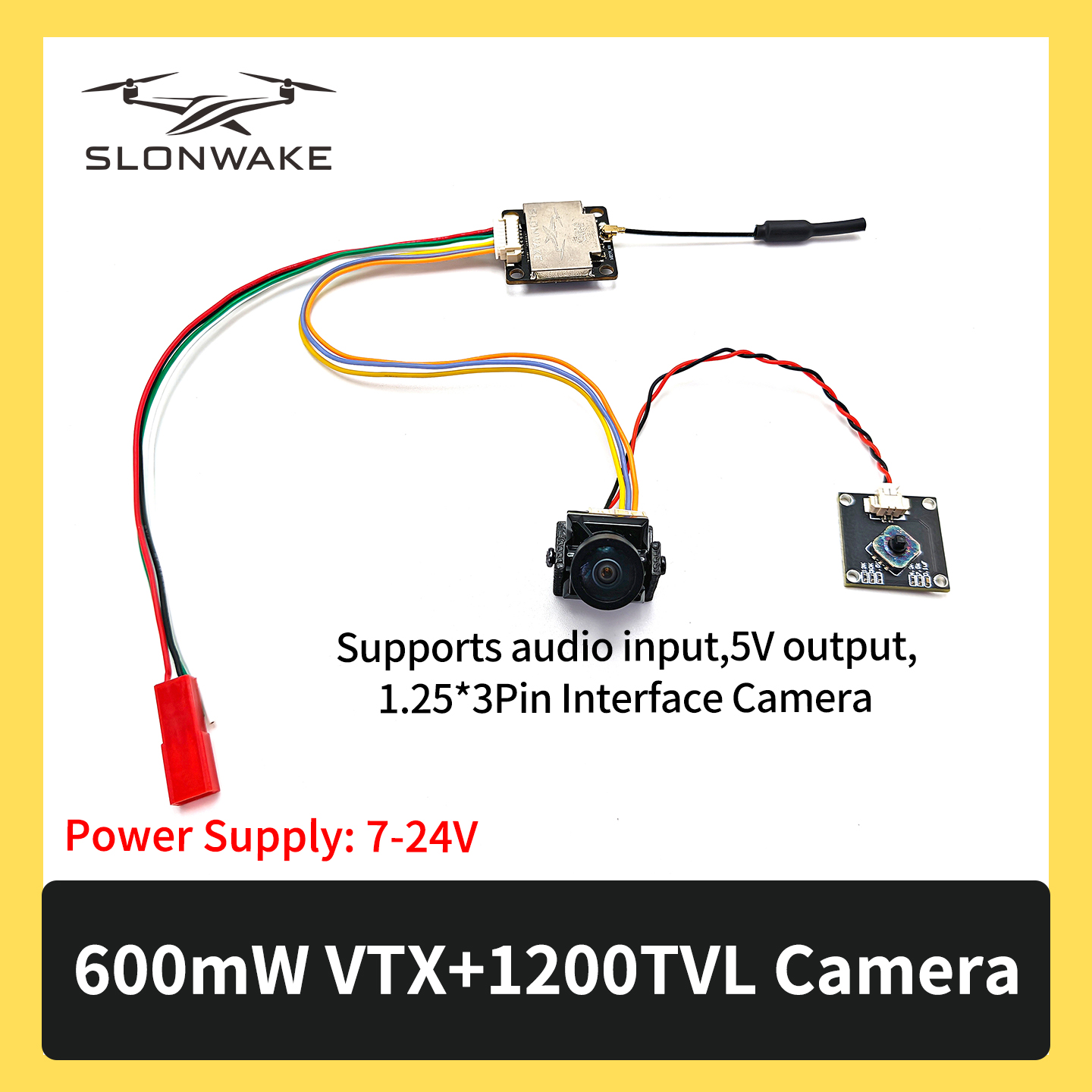 SLONWAKE 5.8G 600 mW 7–24 V FP – Fpv Drone Kit Bewertung und Preis