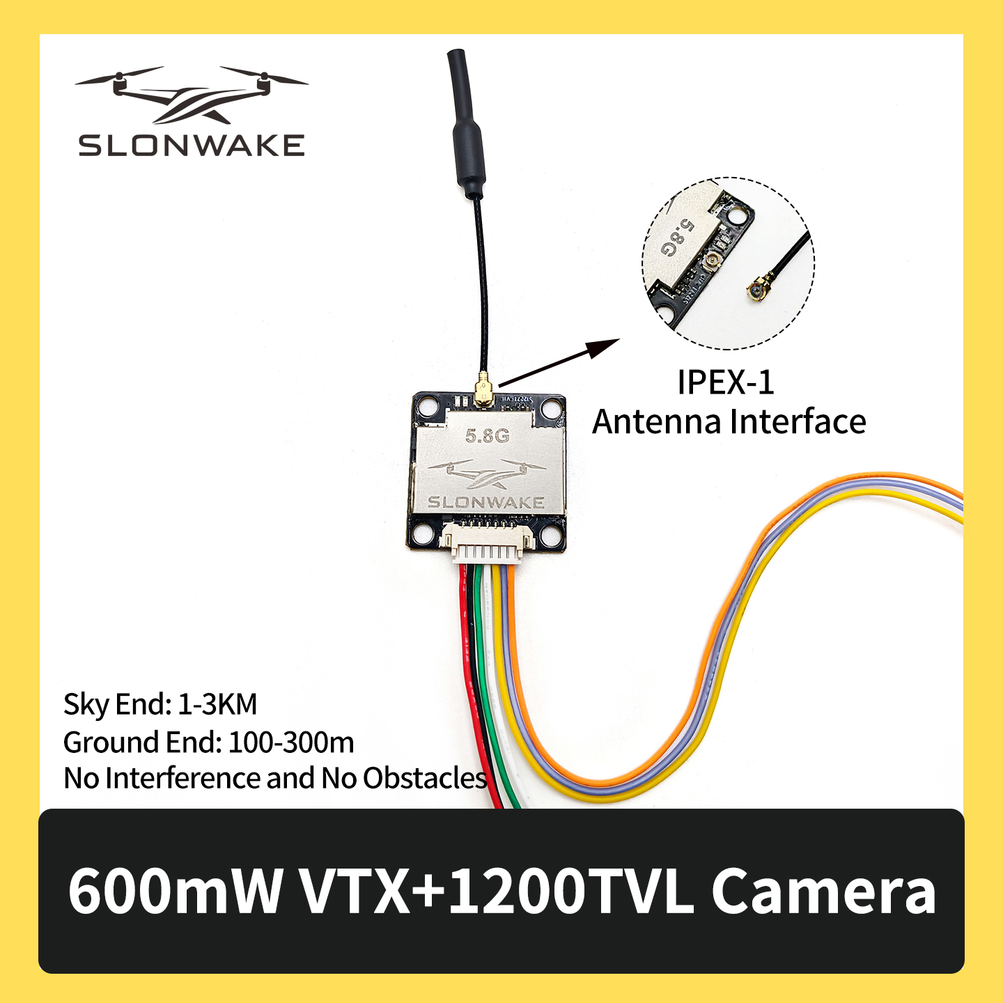SLONWAKE 5.8G 600 mW 7–24 V FP – Fpv Drone Kit Bewertung und Preis