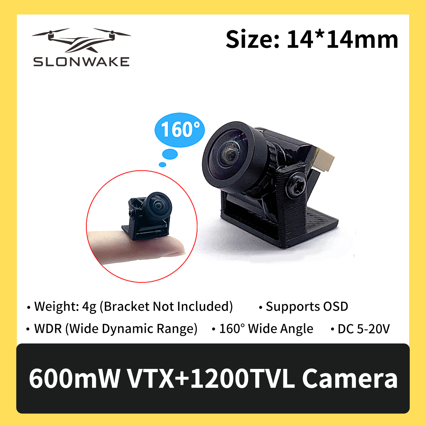 SLONWAKE 5.8G 600 mW 7–24 V FP – Fpv Drone Kit Bewertung und Preis