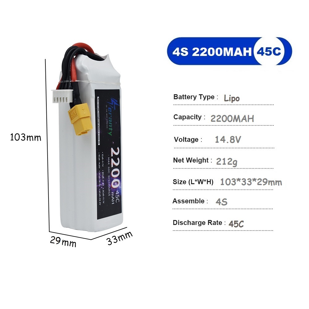 4S LiPo Batterie 14,8 V 1500 m – Fpv Drone Esc Bewertung und Preis