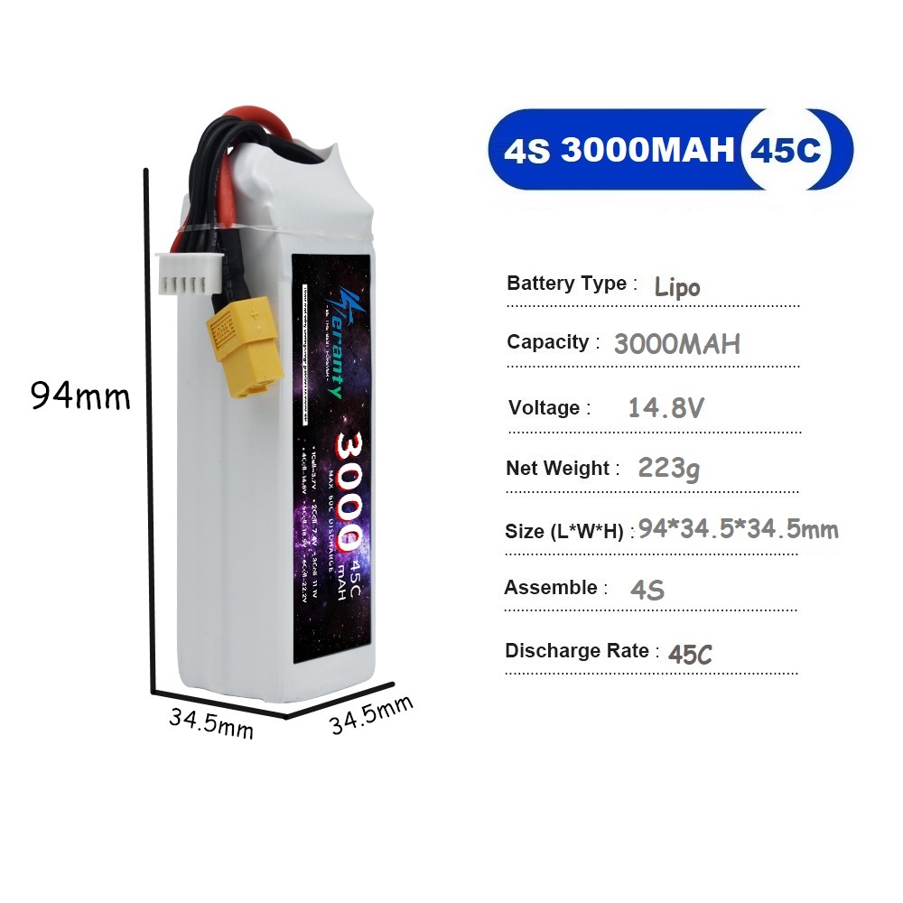 4S LiPo Batterie 14,8 V 1500 m – Fpv Drone Esc Bewertung und Preis