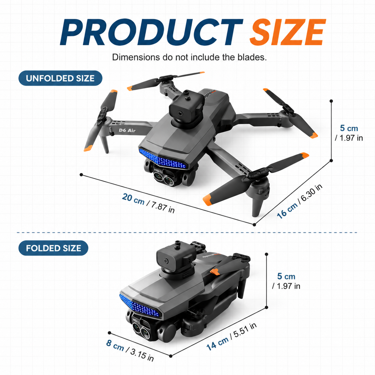 ZNLYRION D6 Air Faltbare RC-Dr – Fpv Drone Bag Bewertung und Preis