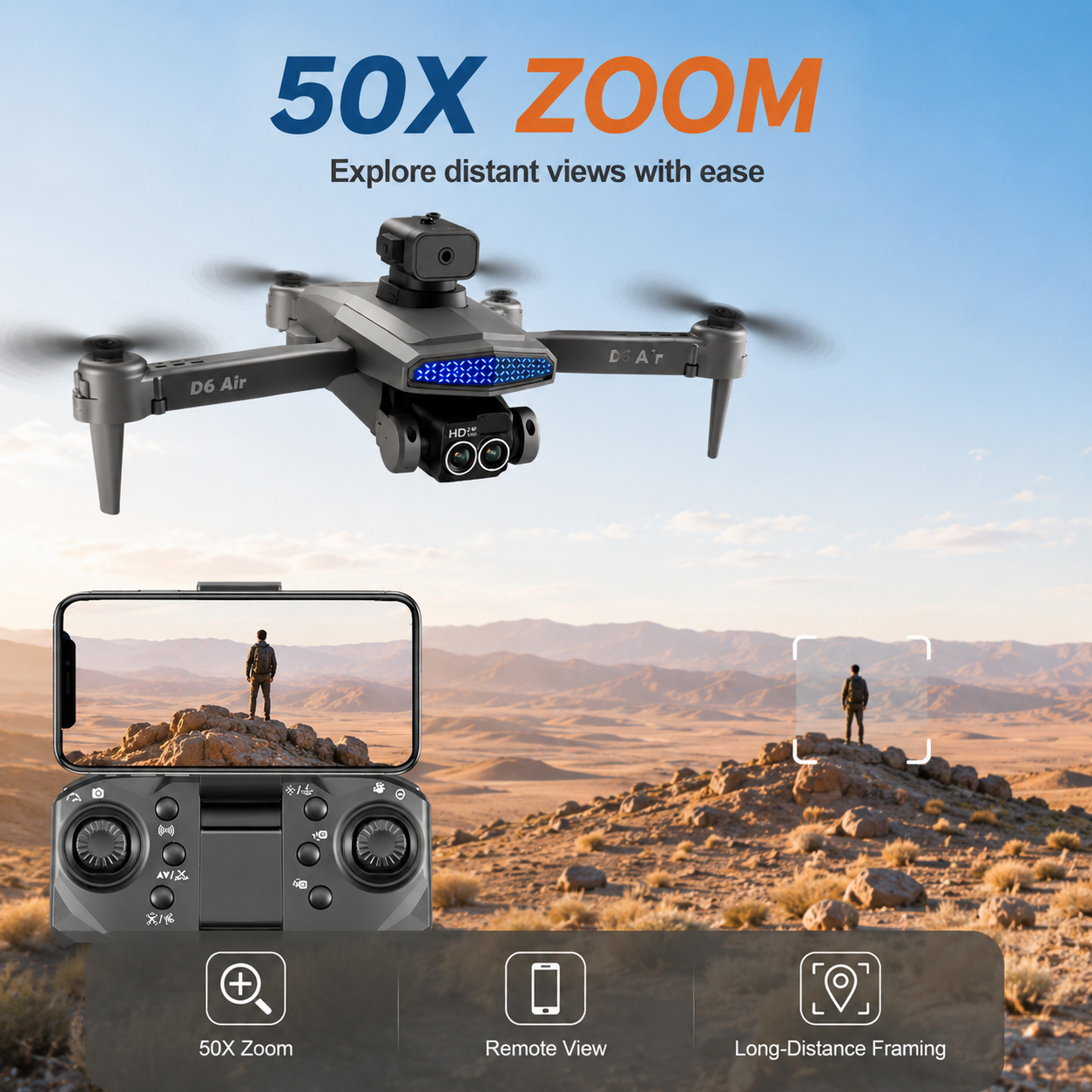 ZNLYRION D6 Air Faltbare RC-Dr – Fpv Drone Bag Bewertung und Preis