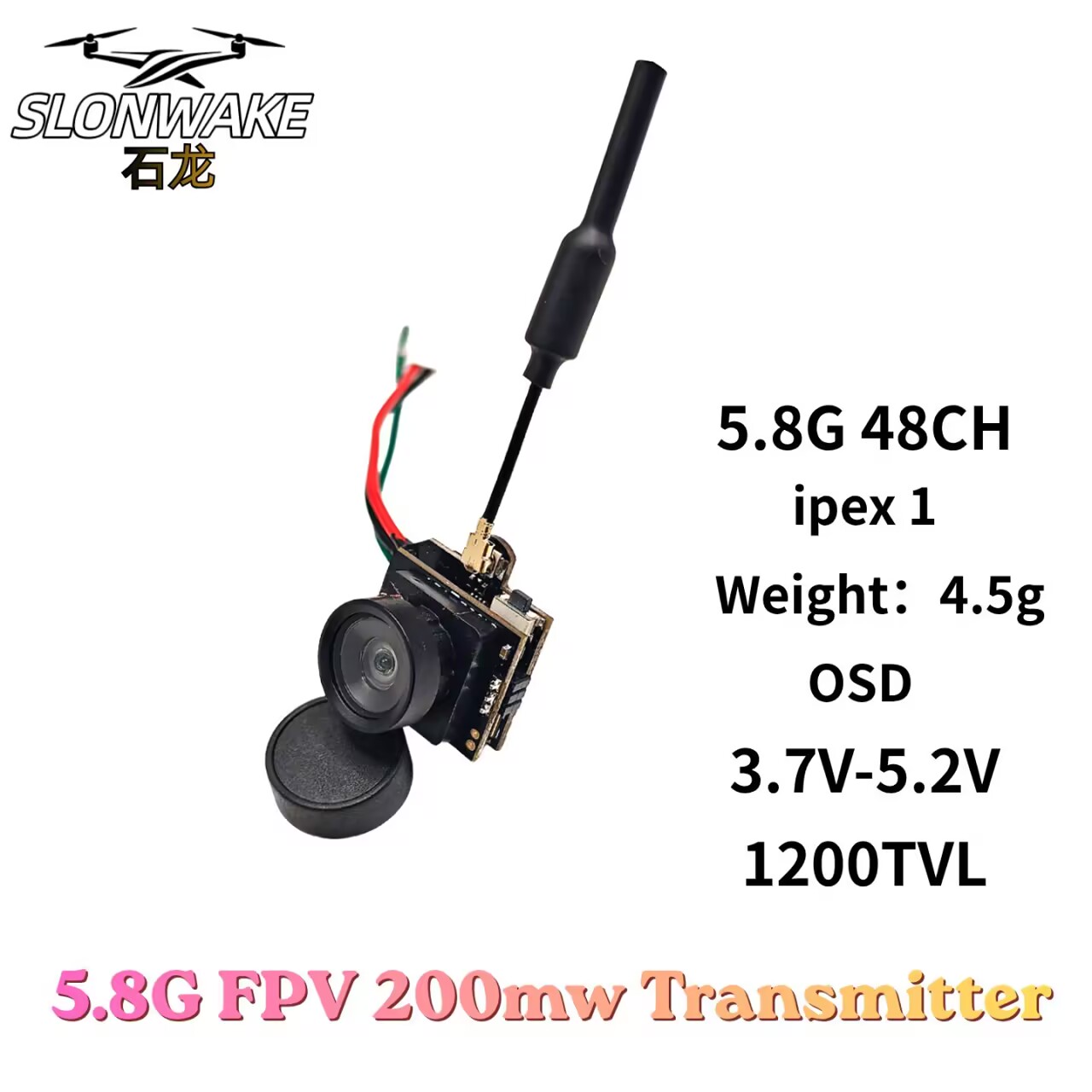 SLONWAKE 5.8G Analoger VTX-Übe – Fpv Drone Vtx Bewertung und Preis